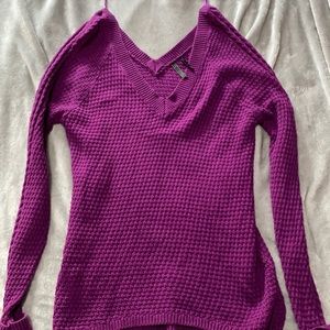 Guess purple sweater.